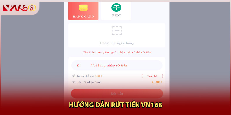 Hướng dẫn rút tiền VN168